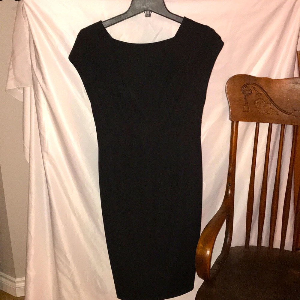 ZAC Zac Posen Black Dress, Minimal Simple Lines